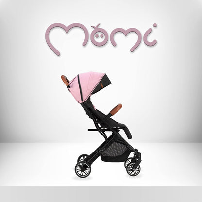 Momi ESTELLE Buggy vanaf 6 maanden (tot 15 kg), inklapbare buggy met 5-punts riem, boodschappenmand, telescoopstang, inklapbaar