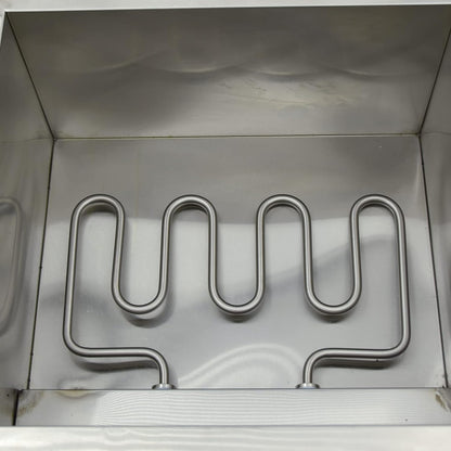 Elektrisch waterbad van roestvrij staal, voedselwarmer buffet, 4 x 1/6 met deksel, instelbare temperatuur 30 °C - 85 °C