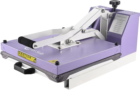 ColorSub Digitale warmte-sublimatiemachine, 38 x 38 cm, glij-thermopres, geschikt voor T-shirts, tassen, kussens, puzzels, kleding, 1600 W