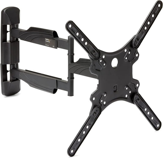 ⚘ TV muurbeugel (laag profiel, kantelbaar, diefstalbeveiliging, VESA-wandhouder, monitorhouder) zwart Wandbevestiging - multidirectioneel Écran 22-55 pouces zwart