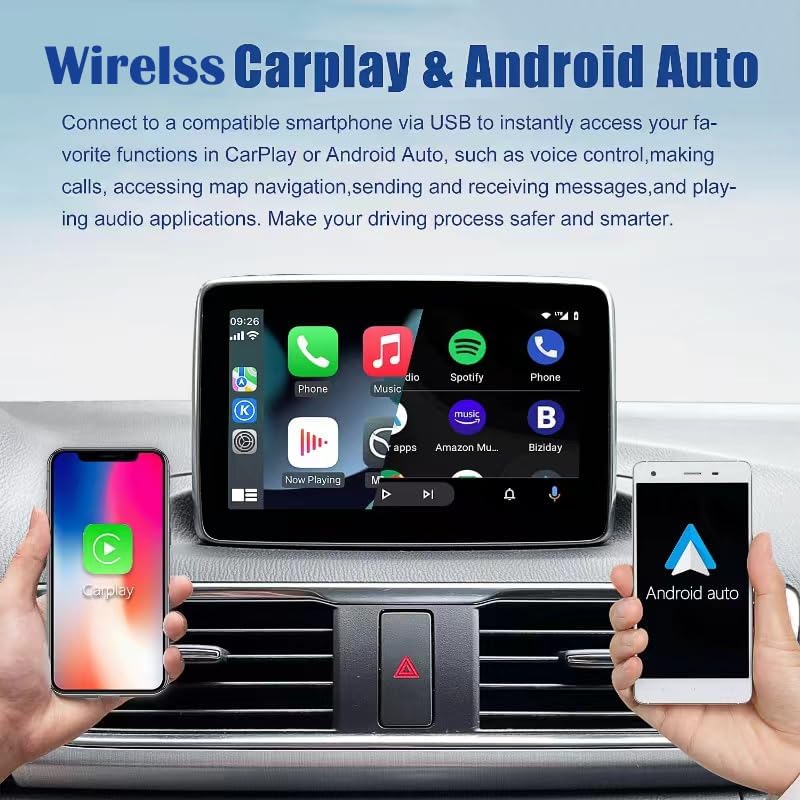 Draadloze CarPlay Retrofit Kit – Apple CarPlay Adapter – Infotainment Upgrade – Smart Carplay Interface – OEM USB Hub Vervanger – Snelle Draadloze Verbinding – Originele Stuurbediening Compatibel