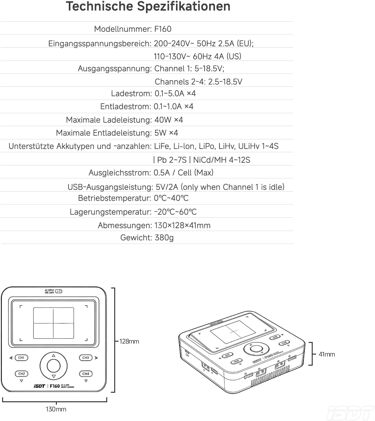 LiPo Acculader – Balansoplader – Batterijlader – Accuoplader – Li-ion Lader – Veilige Balansfunctie – Compact Design