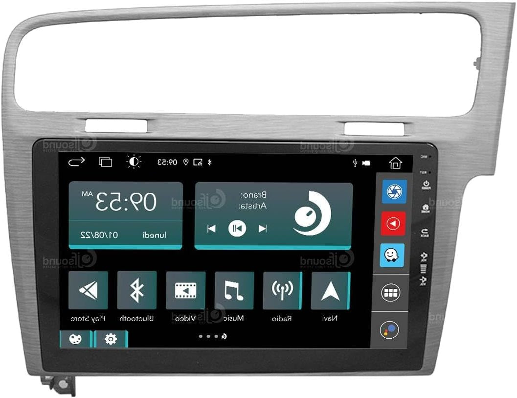 Autoradio Volkswagen Golf 7 – Multimedia Speler – Navigatiesysteem – Car Stereo – Touchscreen Radio – 10 Inch Display – Android Auto & Apple CarPlay – Bluetooth & WiFi Connectivity