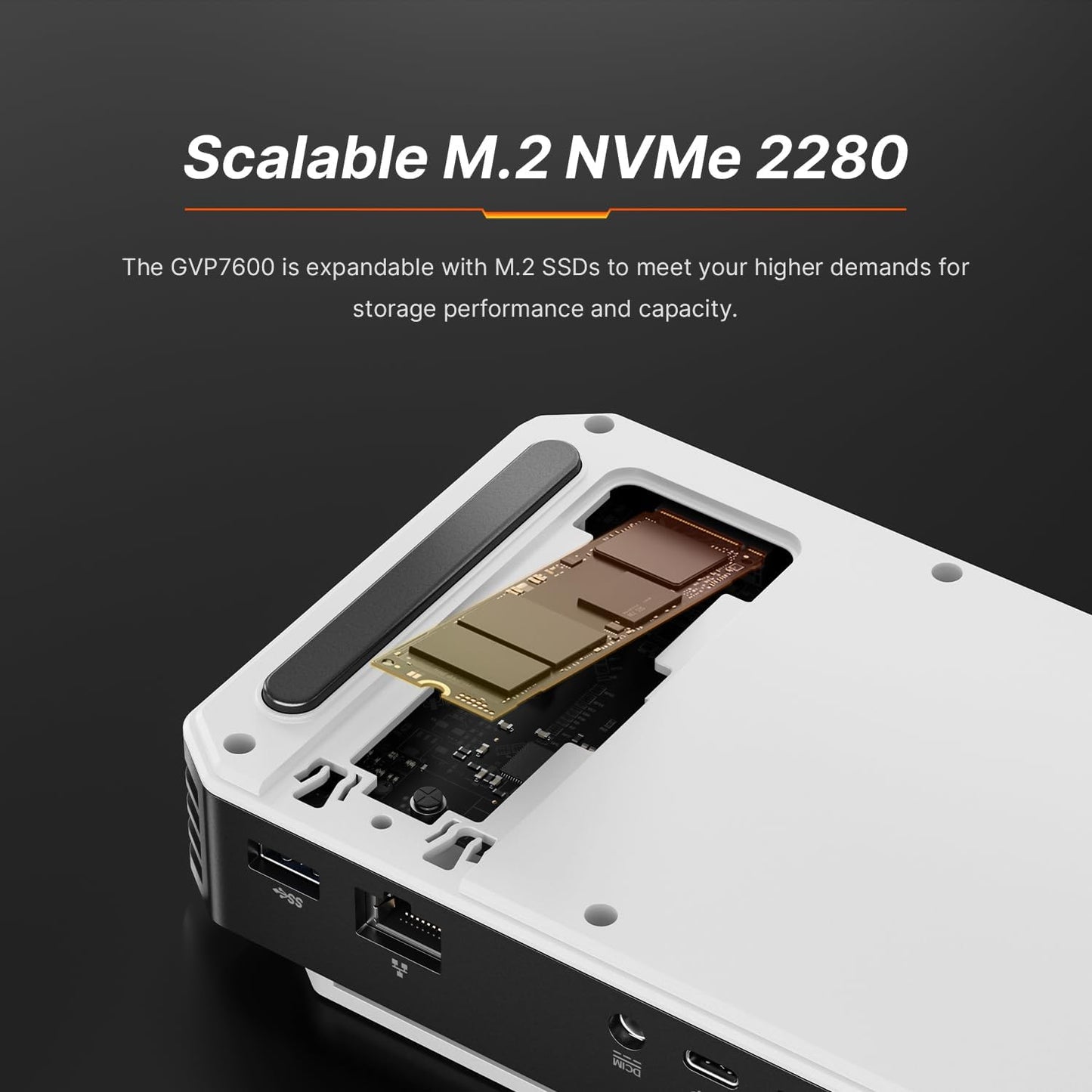 eGPU Dock – Externe Graphics Dock – Grafische Kaart Docking – Laptop GPU Expander – Externe GPU Behuizing – AMD Radeon RX 7600M XT 8GB GDDR6 – USB4.0 & Oculink Connectiviteit – M.2 NVMe SSD Slot – 4K Quad Display Support