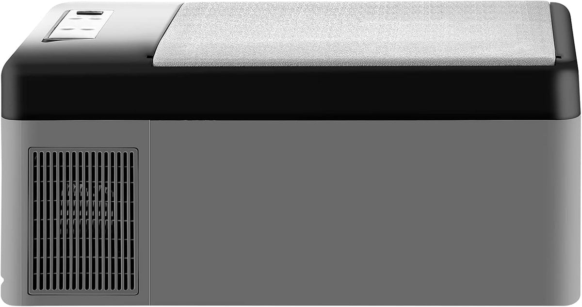VEVOR Draagbare Vriezer Mini Koelkast Elektrische Koeler Auto Koeler 15 L 98 x 320 x 260 mm Koeler Elektrische 20 ℃ 10 ℃ Compressor Koeler Auto Vrachtwagen Boot Camper Kamperen grijs