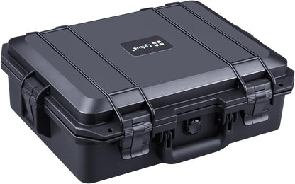 Lykus HC-4011 Waterdichte Koffer met Customizable Schuim, Binnenmaat 39,5 x 29,5 x 13 cm, Geschikt voor elektronica en meer