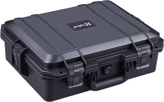 Lykus HC-4011 Waterdichte Koffer met Customizable Schuim, Binnenmaat 39,5 x 29,5 x 13 cm, Geschikt voor elektronica en meer