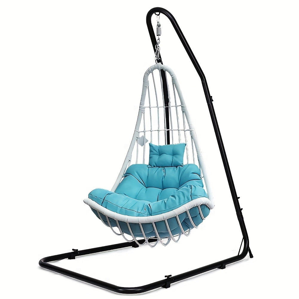 Hangmatstandaard – Hangmat Frame – Tuinstandaard – Relaxstoel Steun – Verstelbare Hoogte 200-250 cm – Stalen L-Vormig Frame – Draagvermogen 160 kg – Geschikt Binnen en Buiten