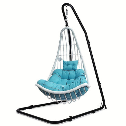 Hangmatstandaard – Hangmat Frame – Tuinstandaard – Relaxstoel Steun – Verstelbare Hoogte 200-250 cm – Stalen L-Vormig Frame – Draagvermogen 160 kg – Geschikt Binnen en Buiten
