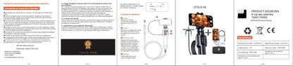 VALUEFIND Professionele endoscopische camera 1920/P draaibaar 360º endoscoop inspectie kabel semi-rigide 1 meter + SD-kaart + koffer + lamp efrontaal met bewegingsmelder voor leidingen