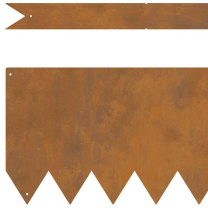 Landschapsrand – Tuinborder – Opritafscheiding – Padafbakening – Tuinbestrating – Weerbestendig Staal – 20-delige Set Bruin