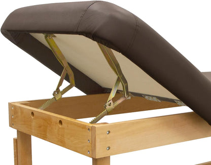 QUIRUMED SPA houten ligstoel met rugleuning, wit