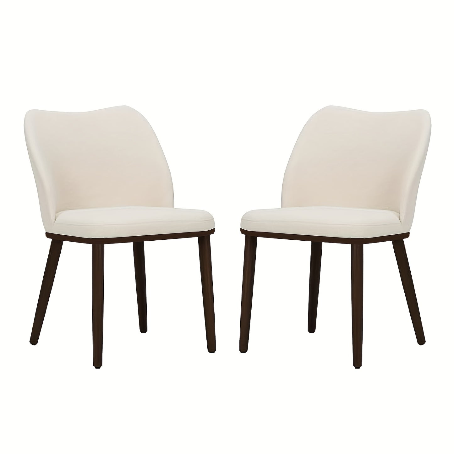 Moderne Eetkamerstoelen – Stoelen Set – Design Stoelen – Eetkamerstoelen Kunststof – Beige Stoelen – Ergonomisch Ontwerp – Lichtgewicht & Ruimtebesparend