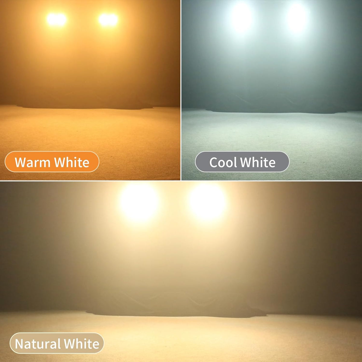 Parspotlight – LED Par Lamp – Podiumverlichting – DJ Licht – Feestverlichting – 4x100W COB LED – Kleurtemperatuur 3200-5600K – 25+30 Licht Effecten