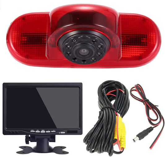 HD remlicht camera met 7 inch LCD-monitor, nachtzicht achteruitrijcamera vervanging voor Fiat Talento 296 Box / Scudo 220 270 / Talento / Renault Trafic II / Master 2 II / NV300 Box X82 / Interstar /