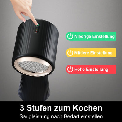 SNDOAS Afzuigkap, omlucht, tafelkap, mobiele afzuigkap met 180 m³/h, sterk zuigvermogen, 3 standen, recirculatie met koolfilter, voor woning, kleine keukens, campers