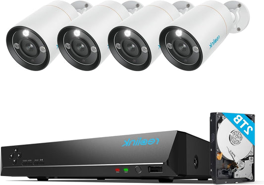beveiligingscamera set – bewakingscamera set – camerasysteem – CCTV camera set – 12MP UHD resolutie – full color nachtzicht met spotlights