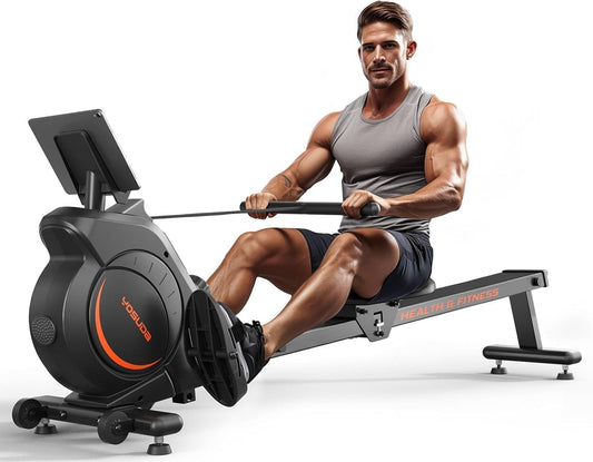 Roeiapparaat – Roeimachine – Indoor Rower – Fitness Roeier – Magnetisch Roeitoestel – 16 Weerstandsniveaus – Max 181 kg Draagkracht - QUORE