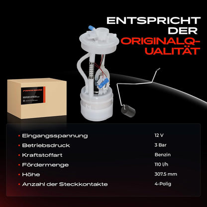 Frankberg Brandstofpomp transportunit compatibel met 156/156 Sportwagon 932 1,6 L-2,5 l benzine 1997-2001 60628082