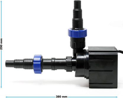 Vijverpomp – Filterpomp – Beekpomp – Fonteinpomp – Waterpomp – 10.000 l/u Capaciteit – Energiezuinig 80W