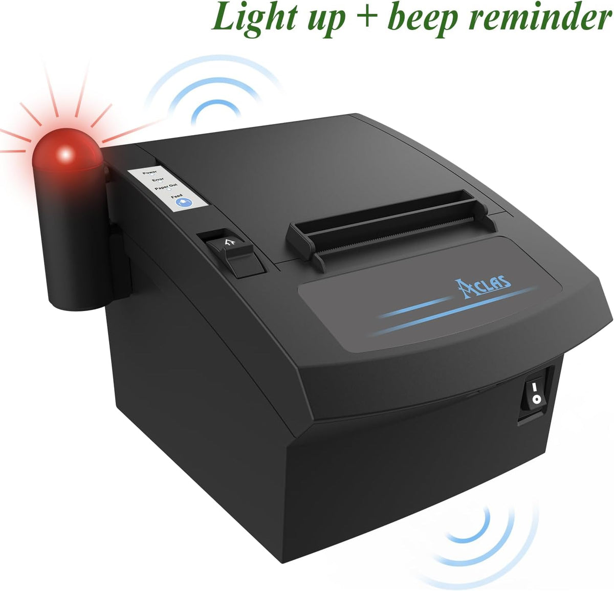 Bonprinter – Thermische Bonprinter – Kassabonprinter – Kassaprinter – Ticketprinter – 80 Mm – 250 Mm/S Met Automatische Snijder En Zoemer