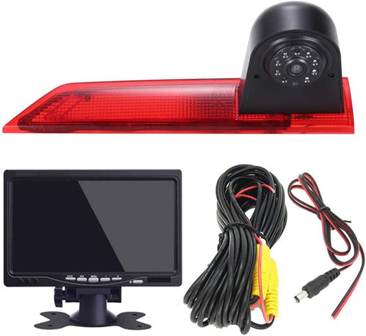 HD Auto Transporter Voertuig 170 ° Parking Aid Systeem Remlicht Achteruitrijcamera Achteruitrijcamera Back-up Veiligheidscamera met Hoek Verstelbare Vervanging voor Ford Transit Custom Transporter
