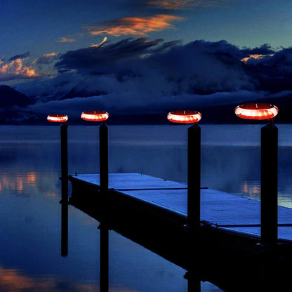 Navigatieverlichting Buiten Boot Boeglicht Op Zonne-energie IP67 6 Modi Meerdere Functies Voor Ligplaatsen voor Vissersboten Huizen Zeeboten Werven Jachten