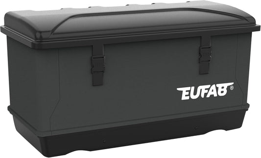 EUFAB 11651 Transportbox voor fietsendrager, 350 l, zwart