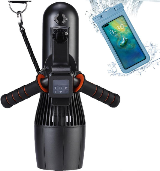 Onderwaterscooter met 30 m waterdichte tas, 500 W RC Sup Motor 10-Speed Switch, 40M Diepte Zwembad Zee Scooter voor Jet Surfboard,