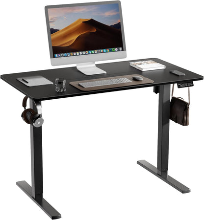 ERGOMAKER Height Adjustable Desk, 160 x 70 cm, Desk, Height Adjustable, Electric with Memory Function, Ergonomic Table, Height Adjustable, White