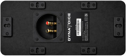 Dynavoice Magic CR-4 Zwart Mat – Passieve Center Luidspreker 2-Weg, 2x4" Woofer + 1" Tweeter, Slechts 11 cm Diep, Front Bass Reflex, voor Home Cinema.