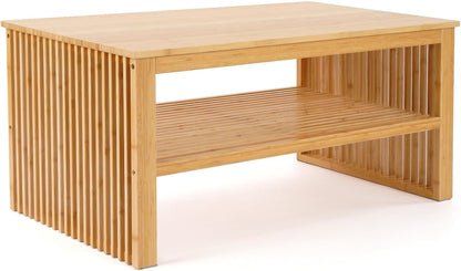 MY FAT GORILLA Bamboe salontafel - woonkamertafel - houten salontafel - tafel woonkamer - banktafel