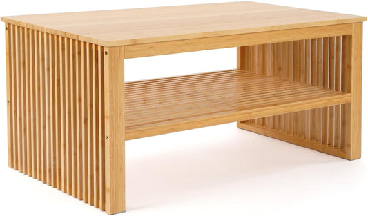 MY FAT GORILLA Bamboe salontafel - woonkamertafel - houten salontafel - tafel woonkamer - banktafel