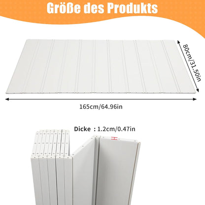 Badkuipafdekking – Badkuipplank – Badplank – Badafdekking – Badkuipdeksel – Waterdicht Pvc – Opvouwbaar, 80 x 165 x 1,2 cm