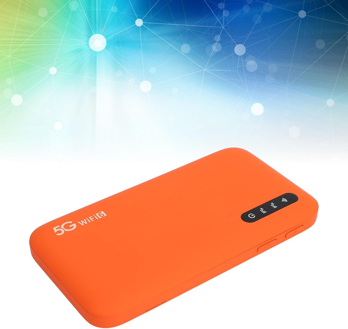 5G WiFi6 Mobiele Hotspot-router, Dual-band High-speed Mobiel Hotspot-apparaat met SIM-kaartsleuf en Hot-swappable Ondersteuning 16 Apparaten 6100 MAh Draagbaar WiFi-apparaat