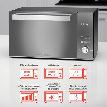 Magnetron – Combimagnetron – Microgolfoven – Oven – Grilloven – 23 Liter Inhoud – 800 Watt Vermogen