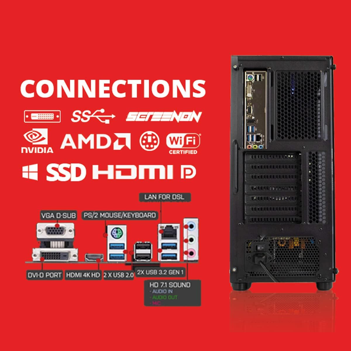 Ryzen 3 3200G - 512GB SSD - Onboard Radeon Vega 8 - GamePC.A40113 - WiFi