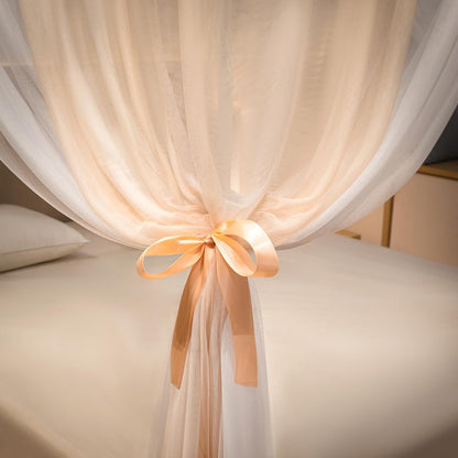 Beyeutao King Gold Canopy Bed Vier Poster Klamboe Bed Gordijn Frame voor Indoor Outdoor Play Tenten Luifel Kamer Decoratie
