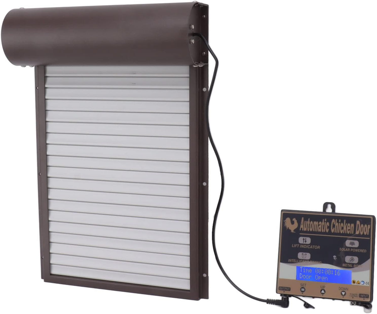 Automatisch kippenhok, bediening van de 3-in-1-deur voor kweekboerderij, 100-240 V, lichtdetectie, timing-afstandsbediening (EU-stekker)