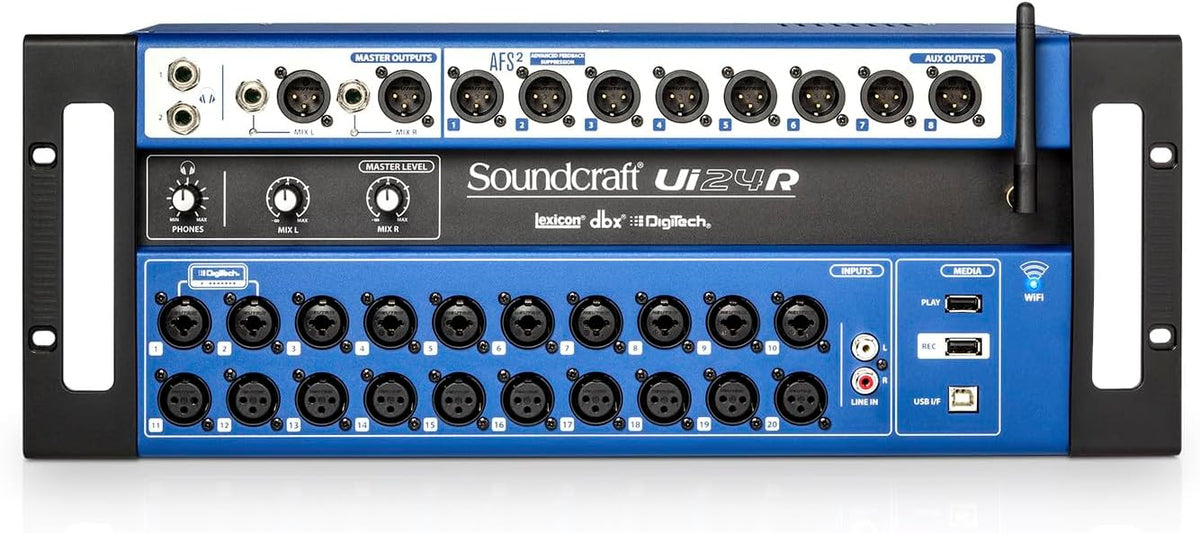 Soundcraft Ui24R Digitaal mixer- en opnamesysteem, meerkleurig, 24-kanaals