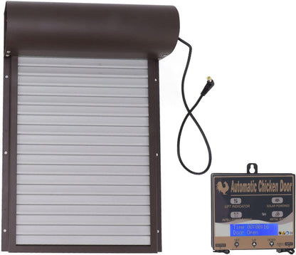 Automatisch kippenhok, bediening van de 3-in-1-deur voor kweekboerderij, 100-240 V, lichtdetectie, timing-afstandsbediening (EU-stekker)