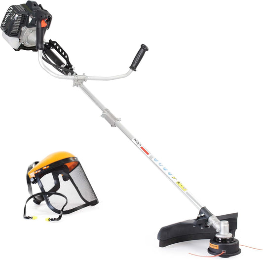Wiltec 2-in-1 benzine grastrimmer bosmaaier tuingereedschap 1,9 kW gazontrimmer met toebehoren