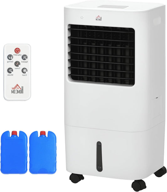 Mobiele Airco – Mobiele Airconditioner – Airkoeler – Luchtbevochtiger – Ventilator – 15 Liter Waterreservoir – 65 Watt Energiezuinig