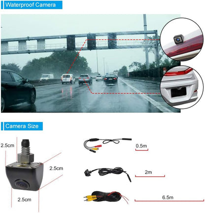 PARKVISION Achteruitrijcamera PRO120 12-24V met Afstandsbediening - 5 Helderheidsstanden, 2m Kabel, NTSC, Geschikt voor Bestelauto's (Doos 14 stuks)