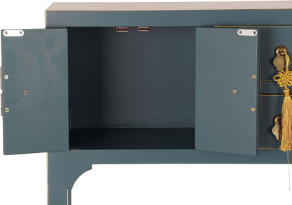 DRW Console sparren 63 x 26 x 83 Oosters blauw