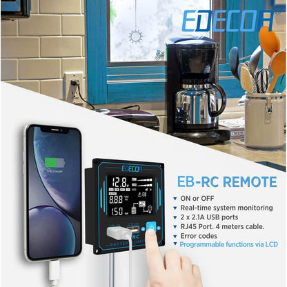 <font dir="auto" style="vertical-align: inherit;"><font dir="auto" style="vertical-align: inherit;">        EDECOA 1500W 12V to 230V Pure Sine Wave Inverter 12V 230V Voltage Converter with Pro LCD Remote Control and EU Plugs       </font></font>
