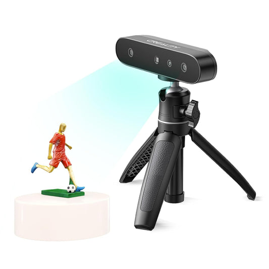 Creality CR-Scan Ferret SE 3D-scanner, 0,1 mm, 150-2000 mm scanbereik, anti-shake, 24-bits kleurenscan, scan zwarte/metalen (niet reflecterende) objecten zonder scanspray, voor Windows/Mac