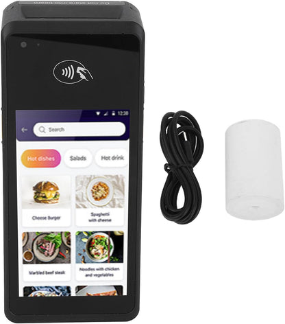 POS kassabonprinter, 5-inch scherm 4G Wifi 1D 2D QR NFC Handheld PDA Printer 5.0MP autofocus camera achteraan Naadloze connectiviteit 58 mm Thermische printer Voor kleine bedrijven