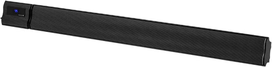 blumfeldt Cosmic Beam Plus Patio Heater, Infrared Heater, Dark Heater, IR Comfort Heat, Adjustable Temperature 5-45°C, Protection Class IP44, Shut-Off Timer, 3000W, Black - QUORE