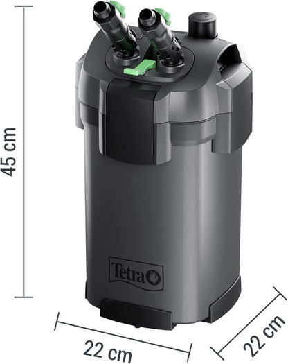 Tetra Aquarium buitenfilter EX 1000 Plus - krachtig filter voor aquaria tot 300 L, creëert kristalhelder visvriendelijk water, voor binnen